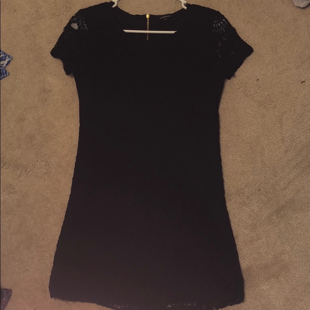 Black lace dress